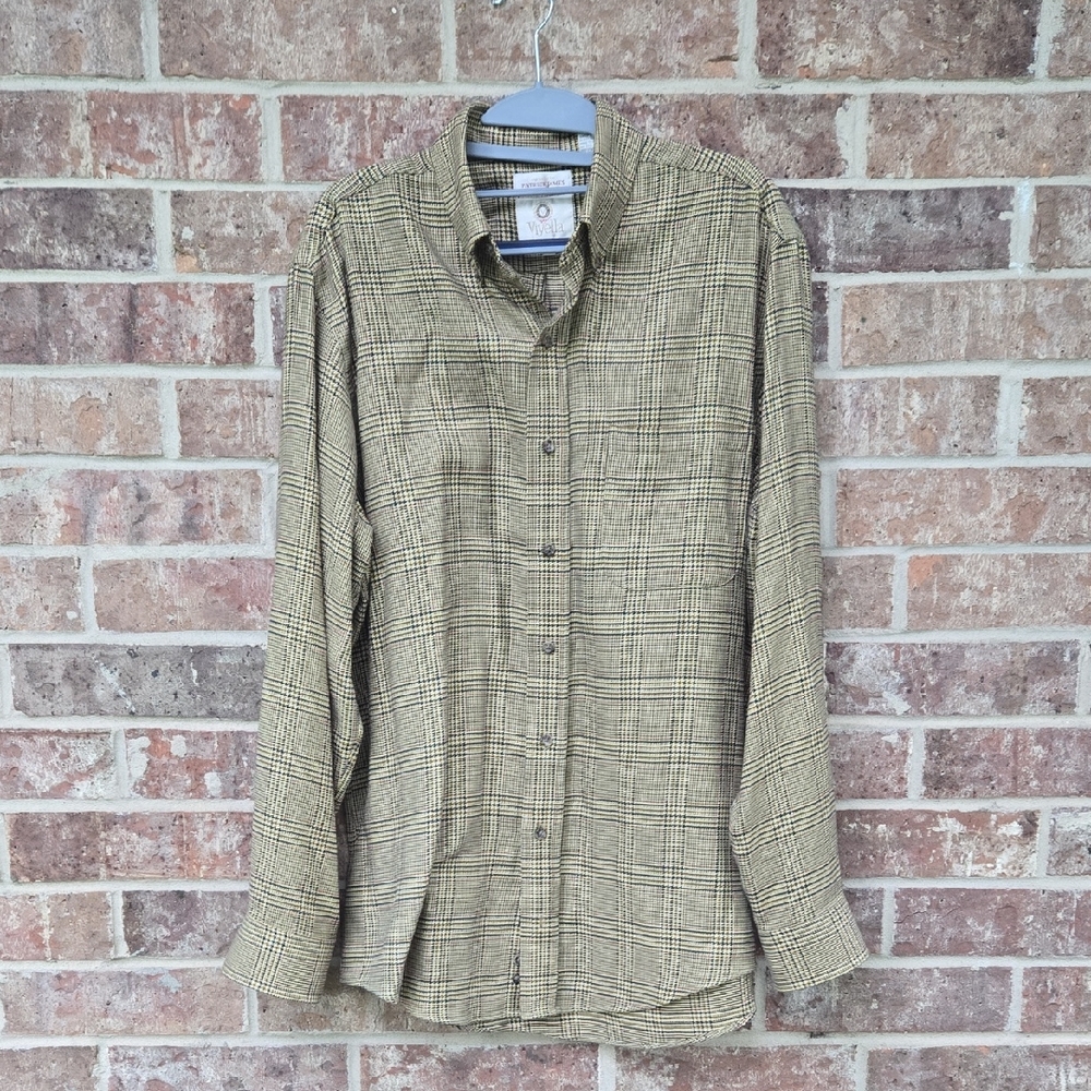Viyella Sport Shirt - Chestnut Glen Plaid Size M